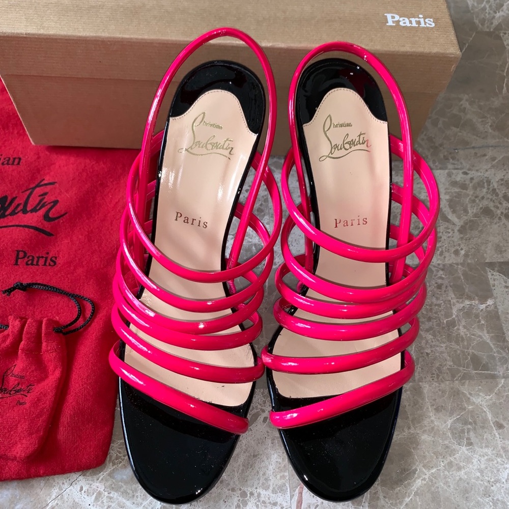 Authentic Christian Louboutin Vildo Rose Matador - Picture 9 of 10